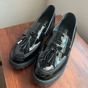 Jones New York Shiny Black Tassel Loafers